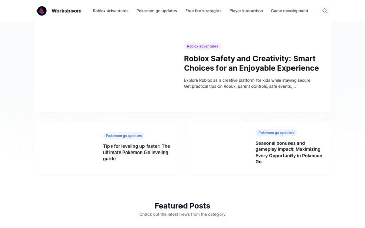 Screenshot of worksboom.com