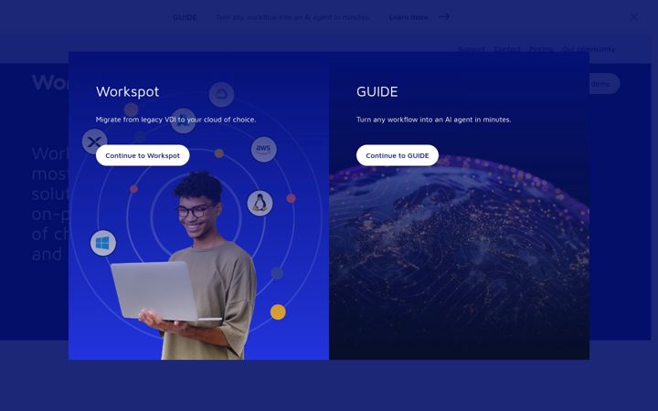 Screenshot of workspot.com