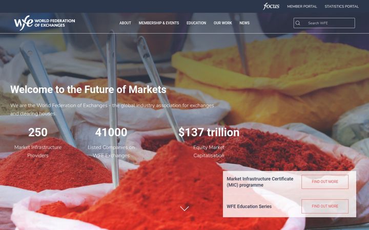 Screenshot stránky world-exchanges.org