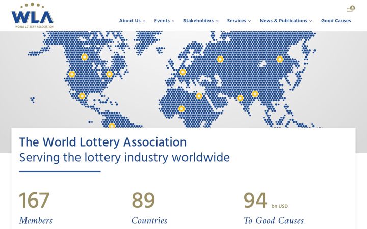 Kuvakaappaus sivustosta world-lotteries.org