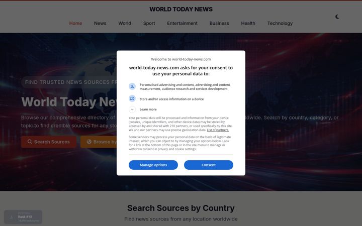 Screenshot of world-today-news.com