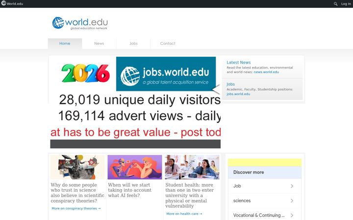 Screenshot of world.edu