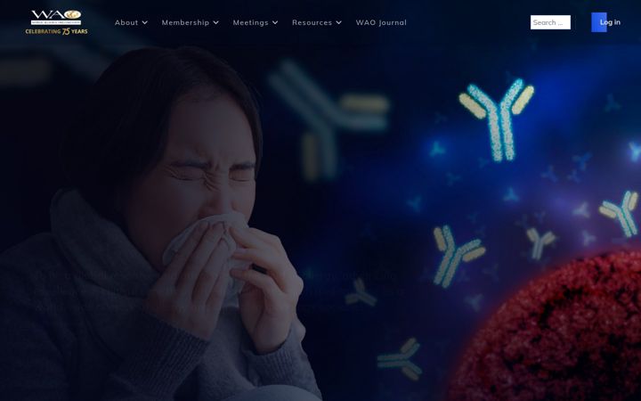 Zrzut ekranu worldallergy.org