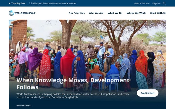 Screenshot ta' worldbank.org