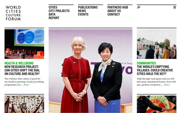 Ekrānuzņēmums no worldcitiescultureforum.com