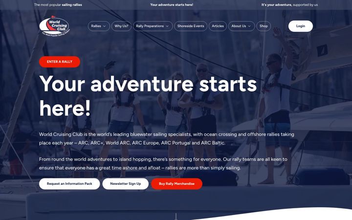 Екранна снимка на worldcruising.com