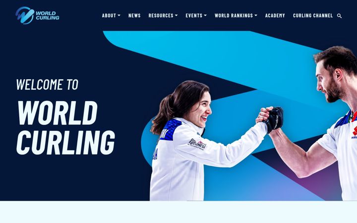 Screenshot of worldcurling.org