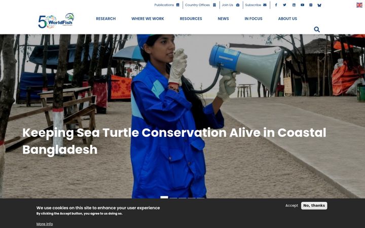 Screenshot of worldfishcenter.org
