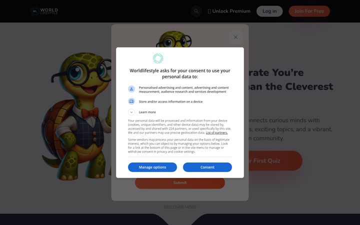 Screenshot of worldlifestyle.com