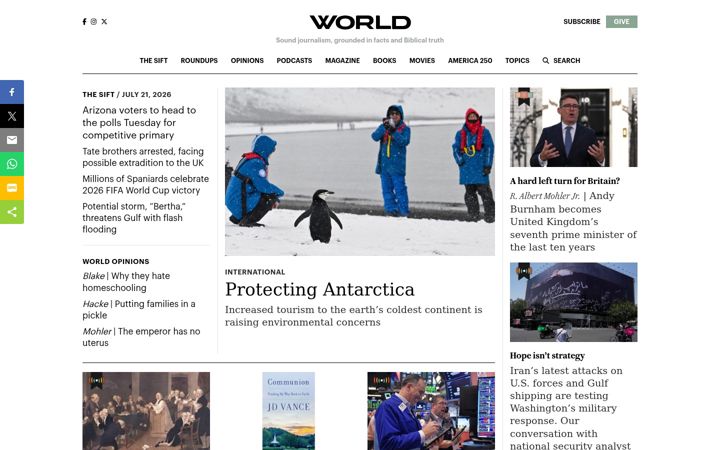 Screenshot of worldmag.com