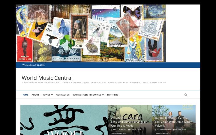 Screenshot van worldmusiccentral.org