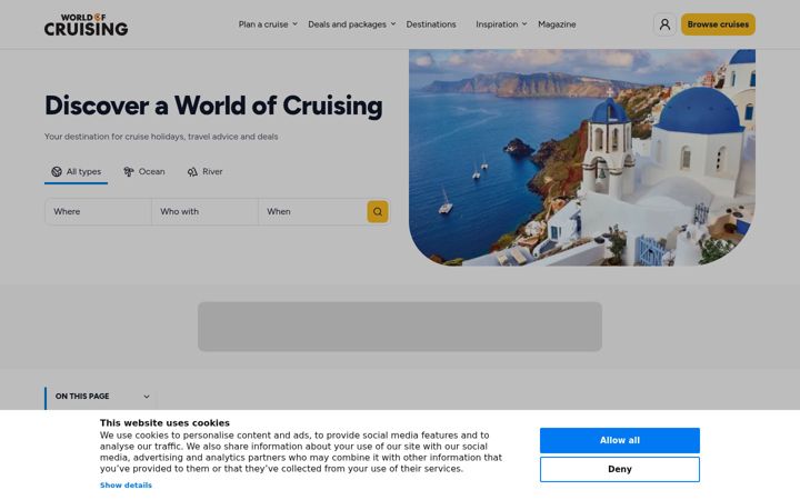 Screenshot von worldofcruising.co.uk