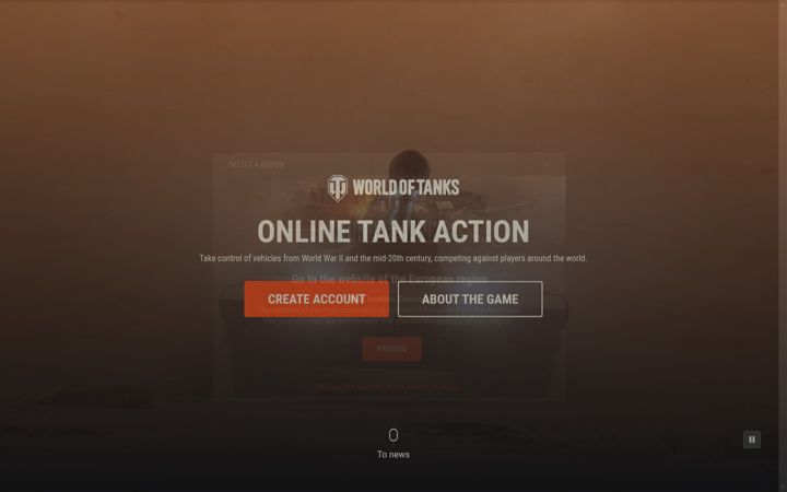 Ekrano kopija worldoftanks.com