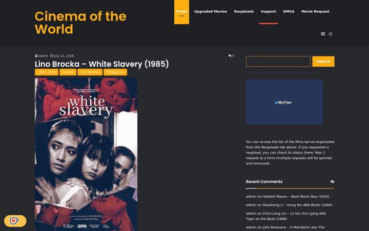 Screenshot of worldscinema.org