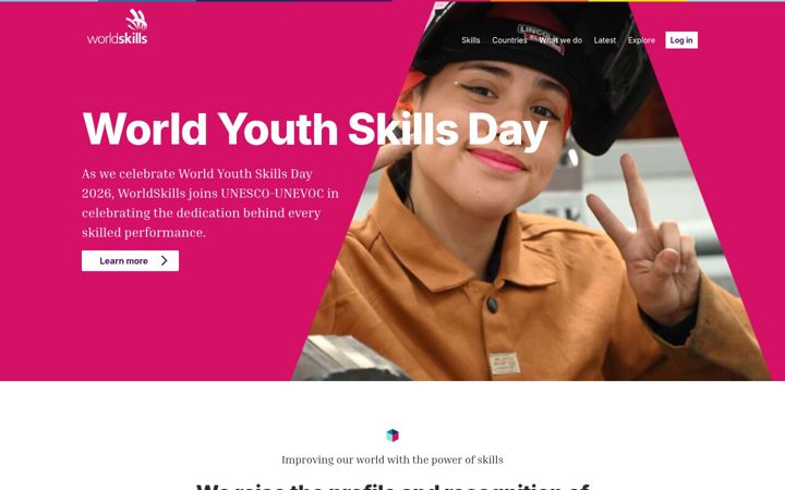 Screenshot of worldskills.org
