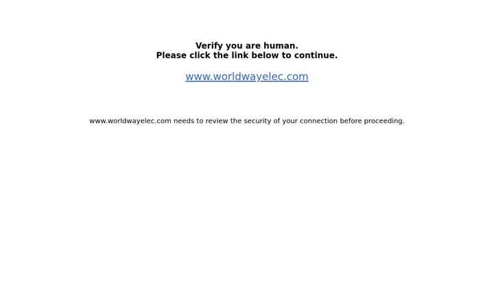Screenshot of worldwayelec.com