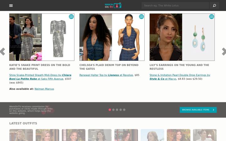 Screenshot of wornontv.net