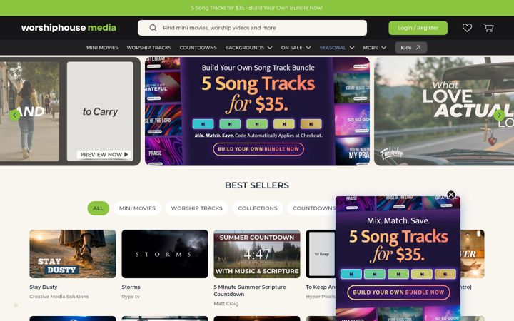 Screenshot of worshiphousemedia.com