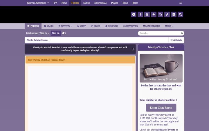 Screenshot of worthyforums.com