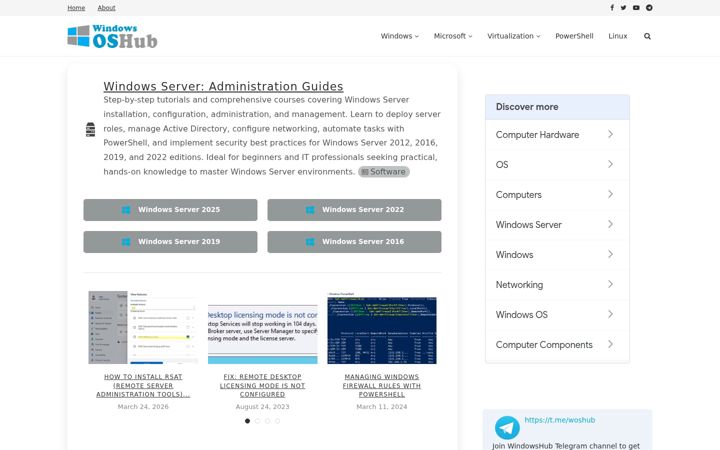Screenshot of woshub.com
