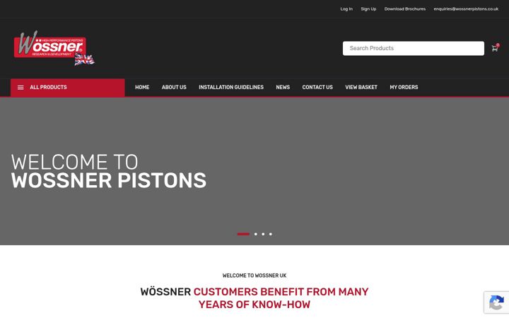 Képernyőkép: wossnerpistons.co.uk