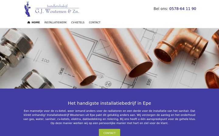 Ekraanipilt saidist woutersen-zn.nl