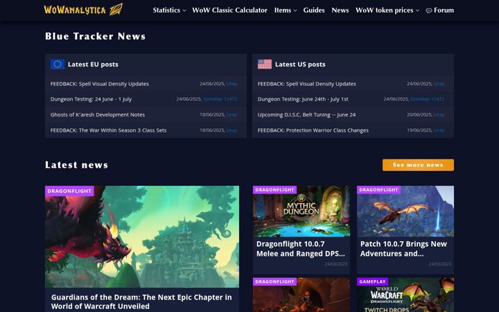 Screenshot ta' wowanalytica.com