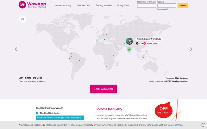 Screenshot of wowapp.com