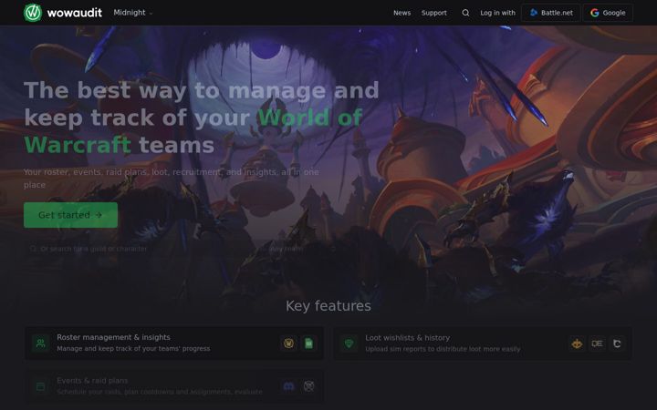 Screenshot of wowaudit.com