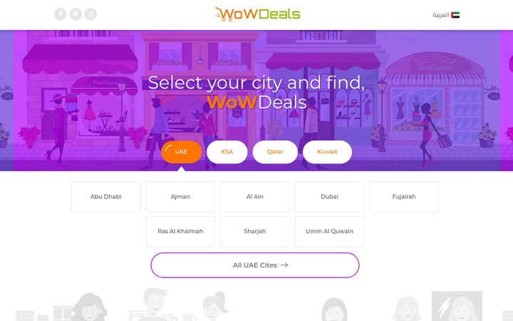 Screenshot of wowdeals.me