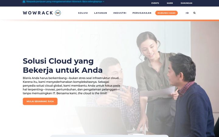 Screenshot of wowrack.co.id