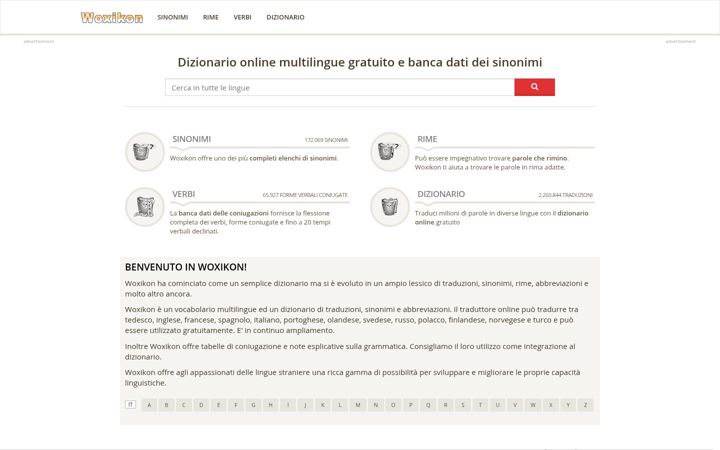 Screenshot of woxikon.it