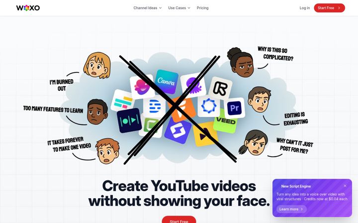 Screenshot of woxo.tech