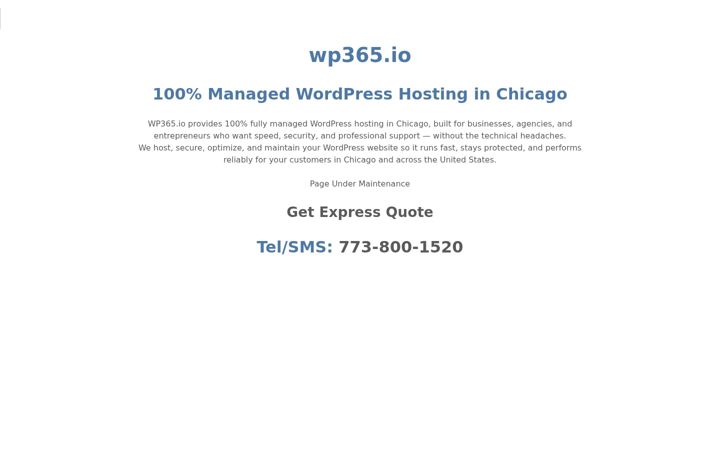 Screenshot of wp365.io