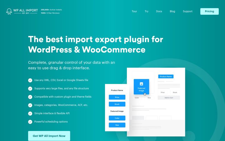 Screenshot of wpallimport.com