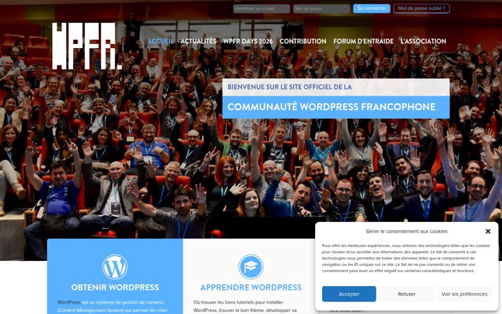 Screenshot di wpfr.net
