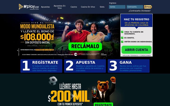 Zrzut ekranu wplay.co