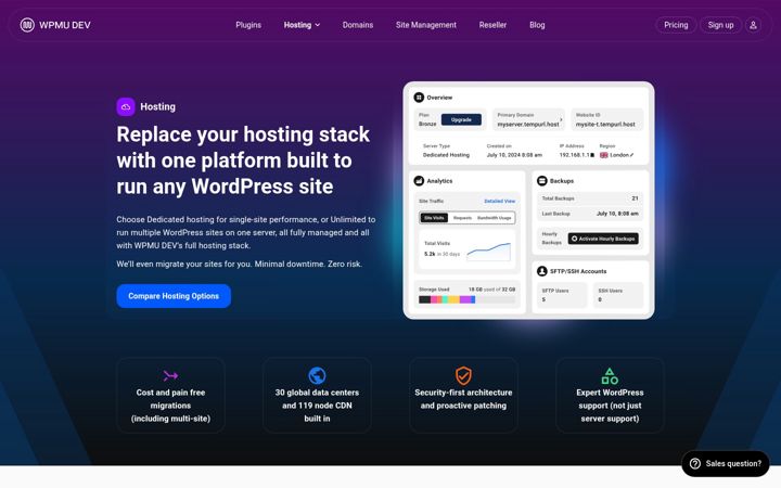 Screenshot of wpmudev.host