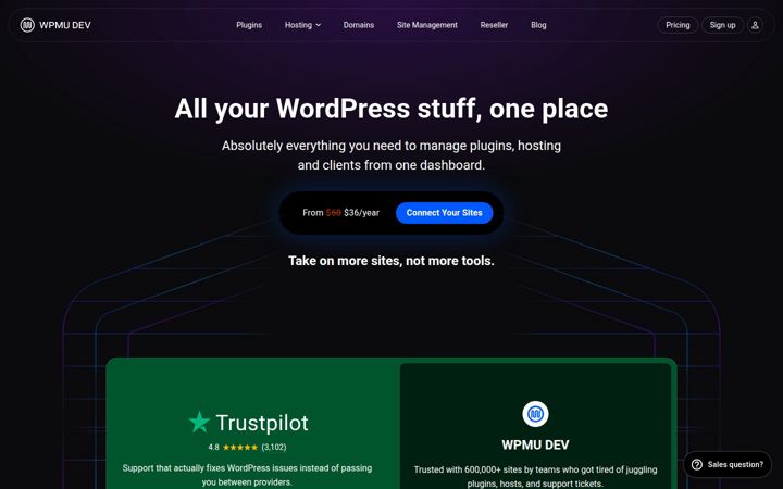 Екранна снимка на wpmudev.org
