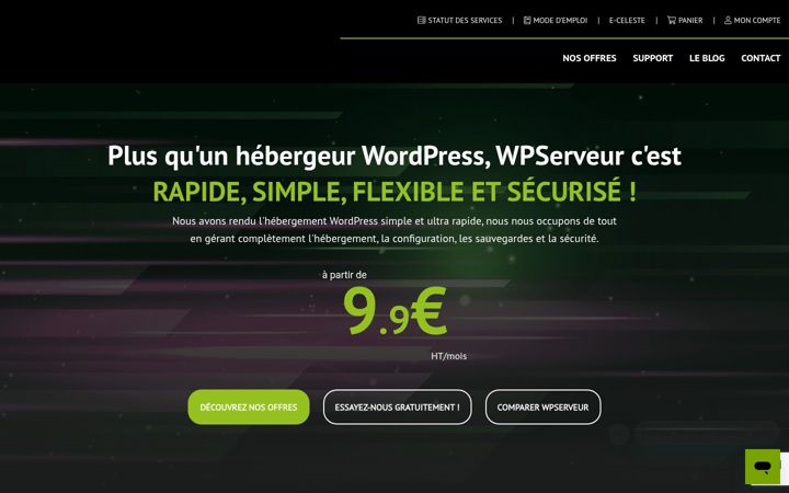 Screenshot of wpserveur.net
