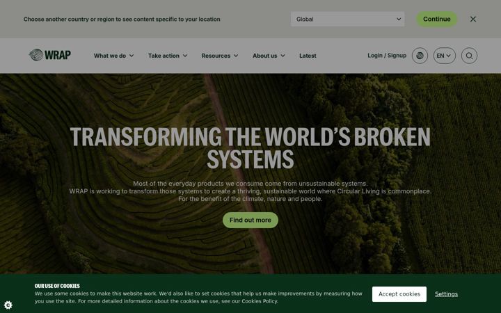 Screenshot of wrap.ngo
