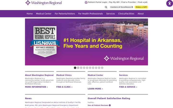 Screenshot of wregional.com
