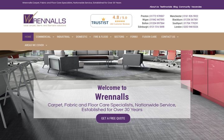 Skærmbillede af wrennalls.com