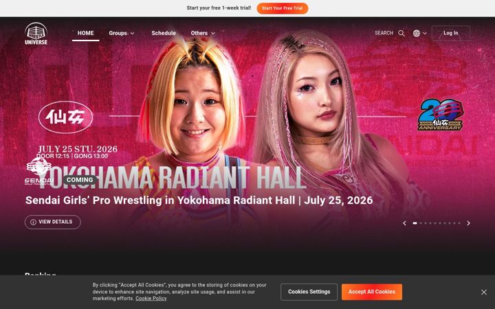 Screenshot ta' wrestle-universe.com