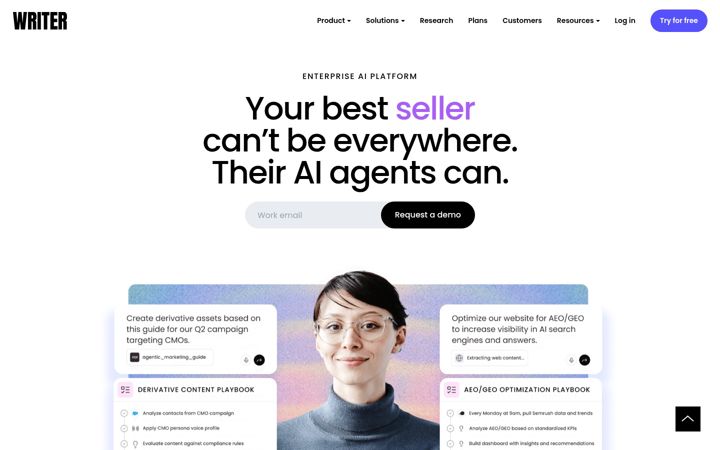 Screenshot of writer.com