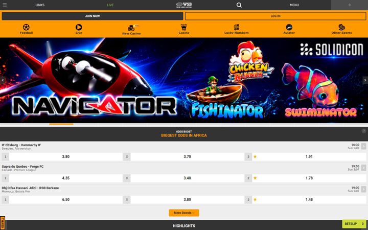 Screenshot of wsbetting.co.ls