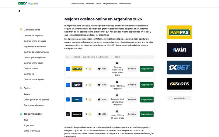 Screenshot stránky wsgargentina2022.com