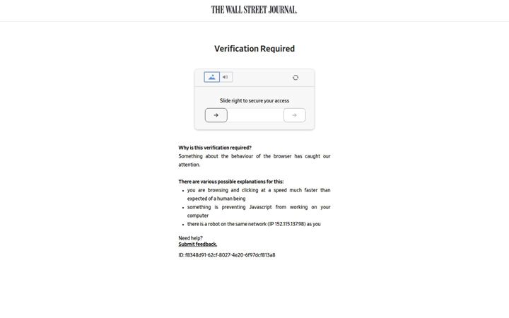 Képernyőkép: wsj.com