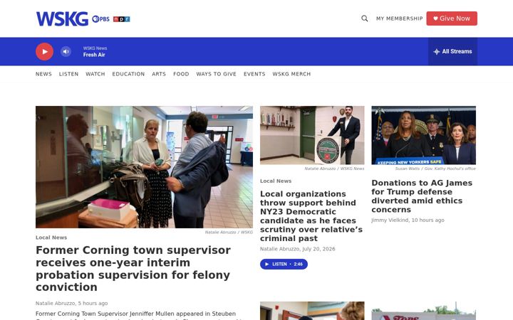 Screenshot of wskg.org