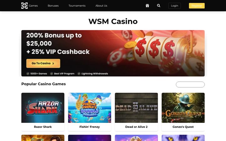 Screenshot di wsm-online-casino.com